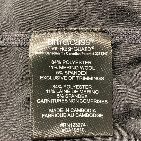 Paradox Merino Wool Blend Long Sleeve 1/4 Zip Shirt Black Size Large - Picture 5 of 9